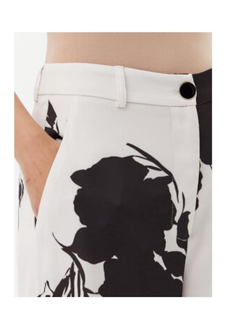 Pantaloni dama neagra - din poliester -