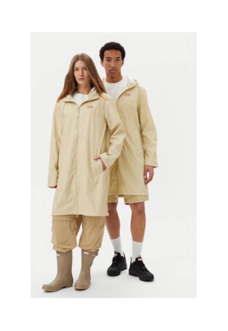 Geaca dama model HARU0002242 GR - bej - poliester/poliuretan