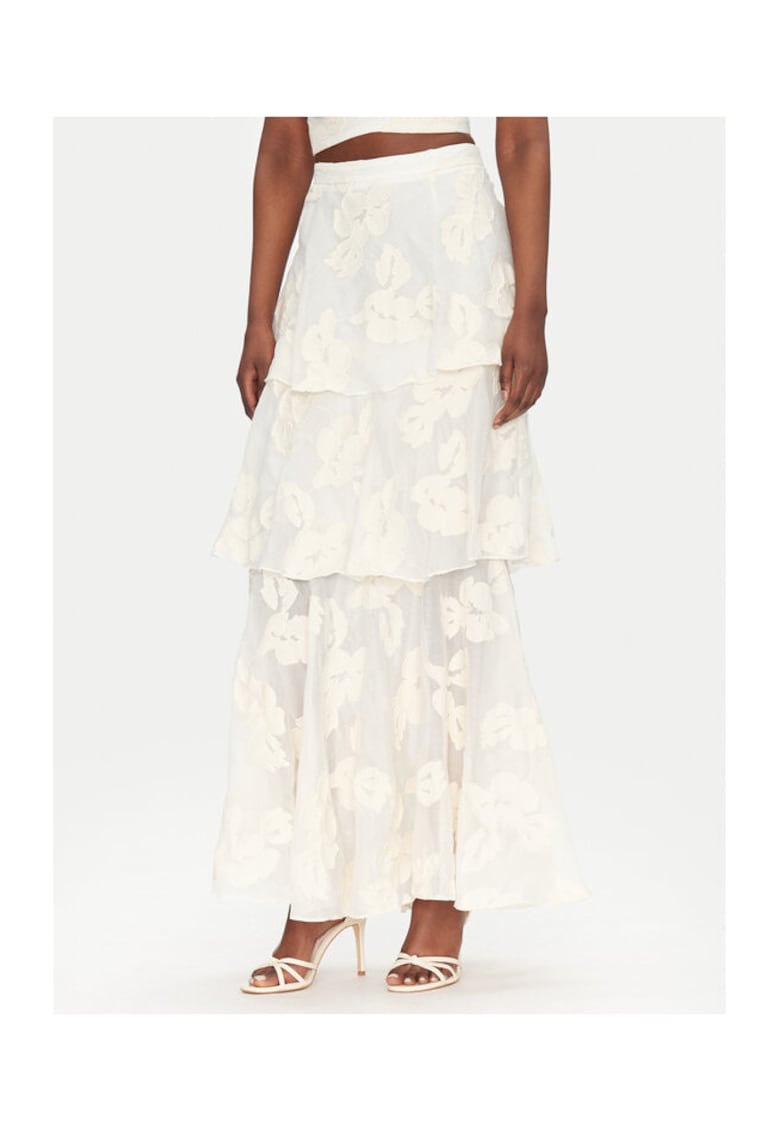 Fusta dama poliester - ecru