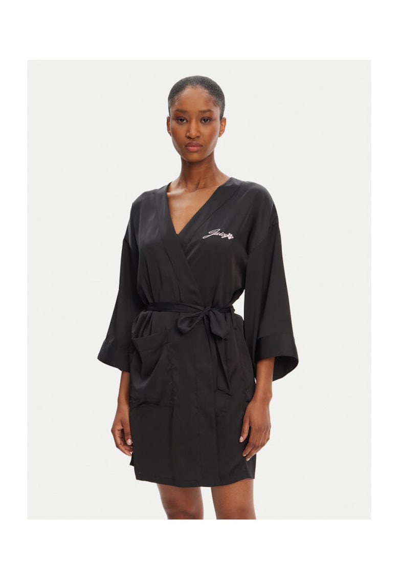 Rochie neagra - poliester - elastan
