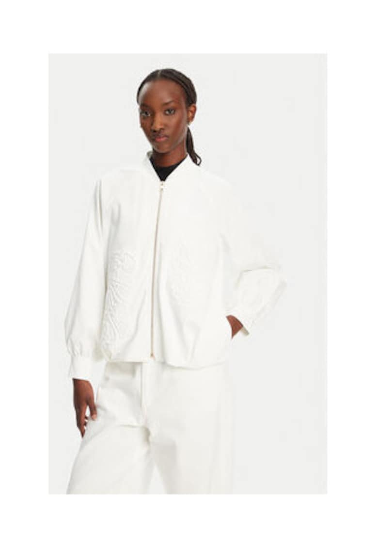 Geaca dama - model 53-1039-886 - alb - bumbac - poliester - elastan