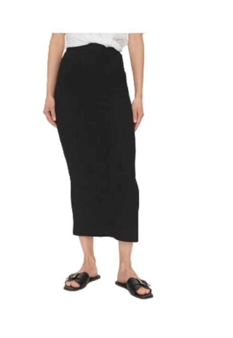 Fusta dama poliester/viscoza/elastan - negru