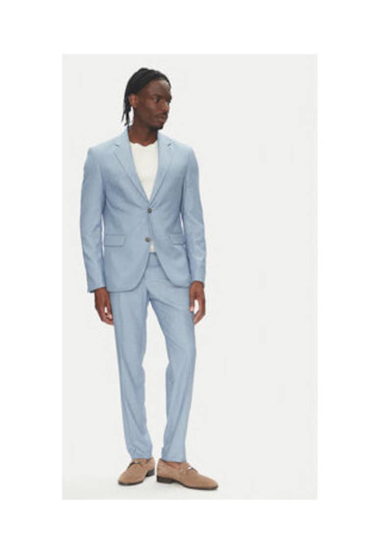 Costum barbati -  Albastru deschis - 92% poliester - 7% viscoza