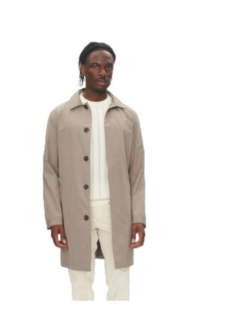 Palton barbati -  poliester - bej -