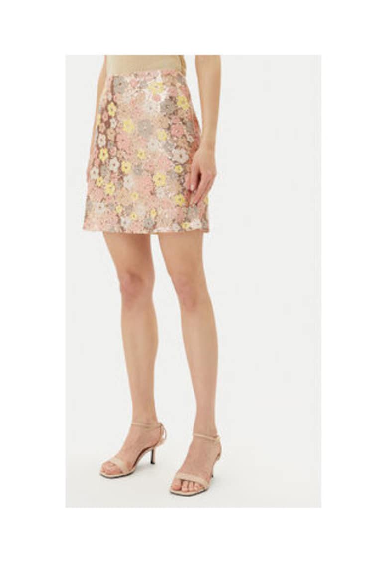 Fusta BBW4519 - multicolor - 100% poliester - paiete multiflorale