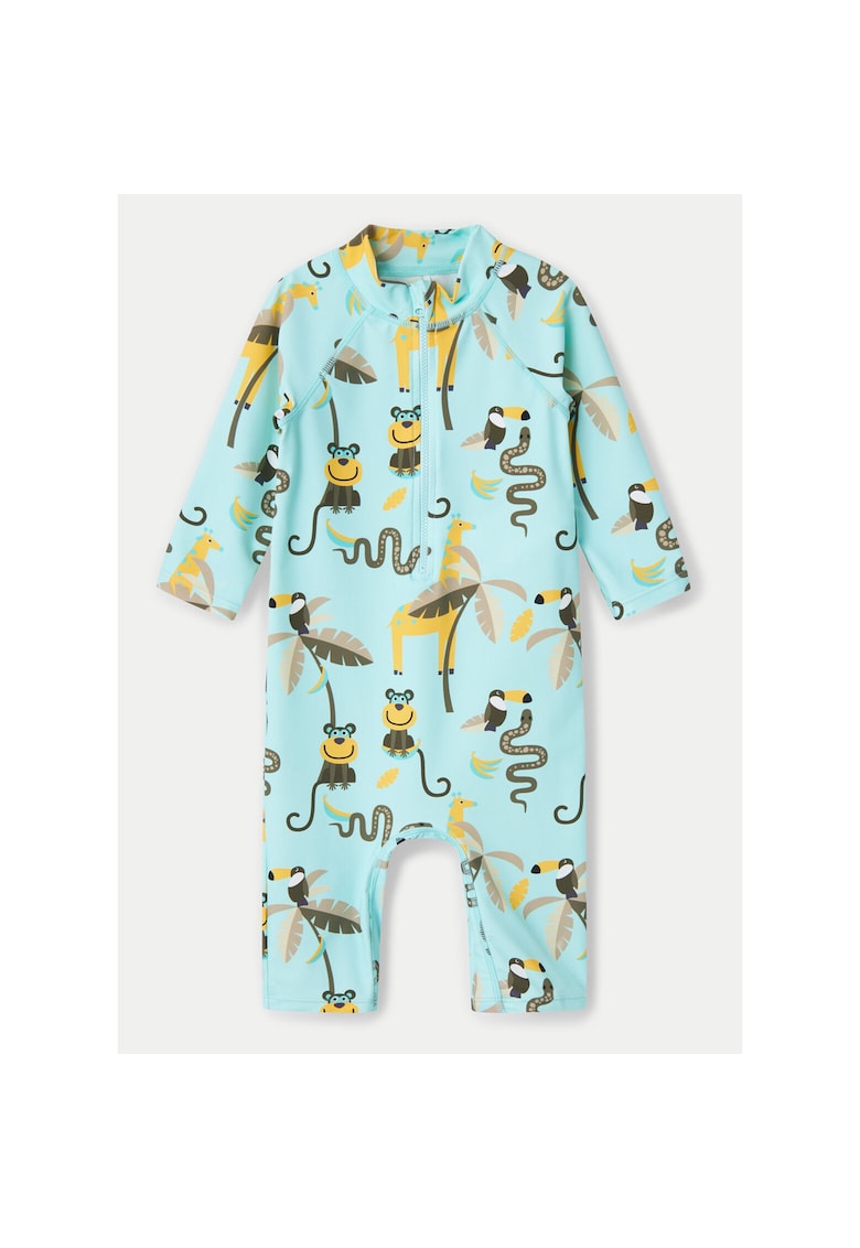 Costum de baie copii - NMMZILO - albastru - 80% poliamida - 20% elastan