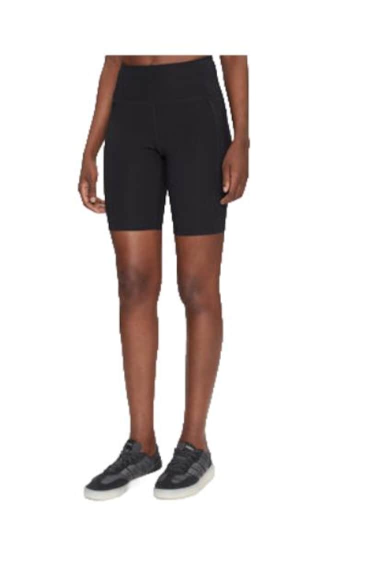 Colanti scurti dama poliester/elastan - negru