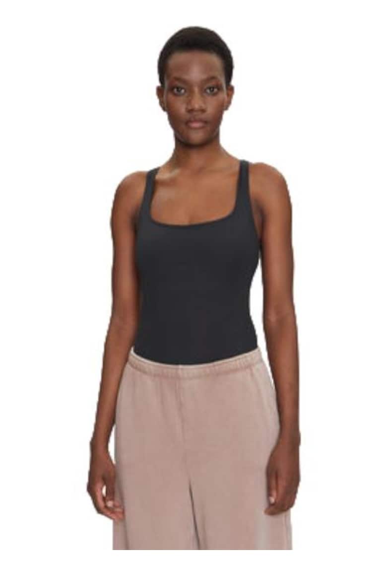 Maiou dama  poliester reciclat/elastan - negru