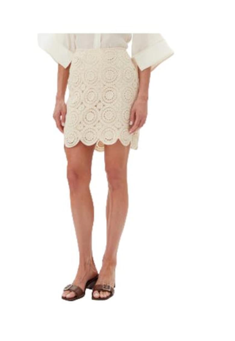 Fusta dama bumbac - bej