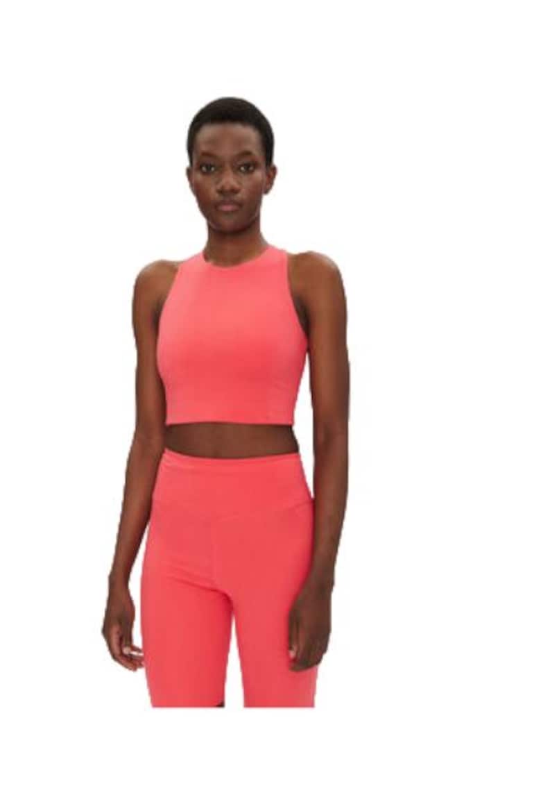 Maiou dama  poliester reciclat/elastan - roz