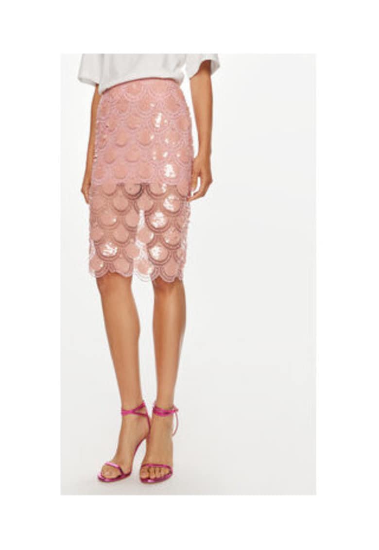 Fusta 1922 PEACHSKIN - roz - poliester reciclat -
