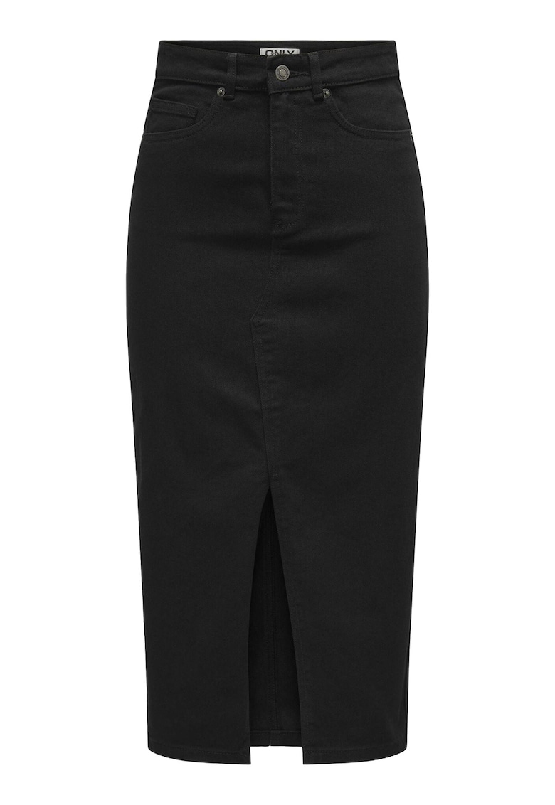 Fusta model ONLY-15324365 - neagra - 74% bumbac - 25% poliester - 1% elastan