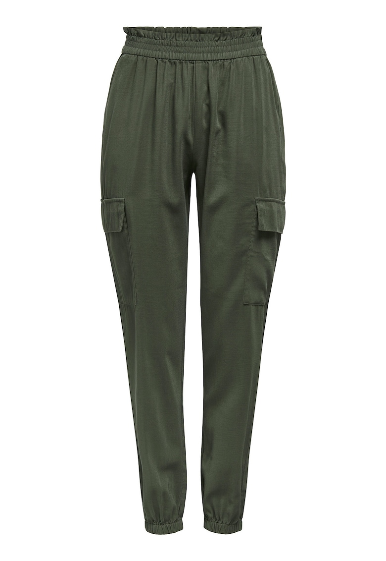 Pantaloni dama - Kambaba - gri - 93% viscoza