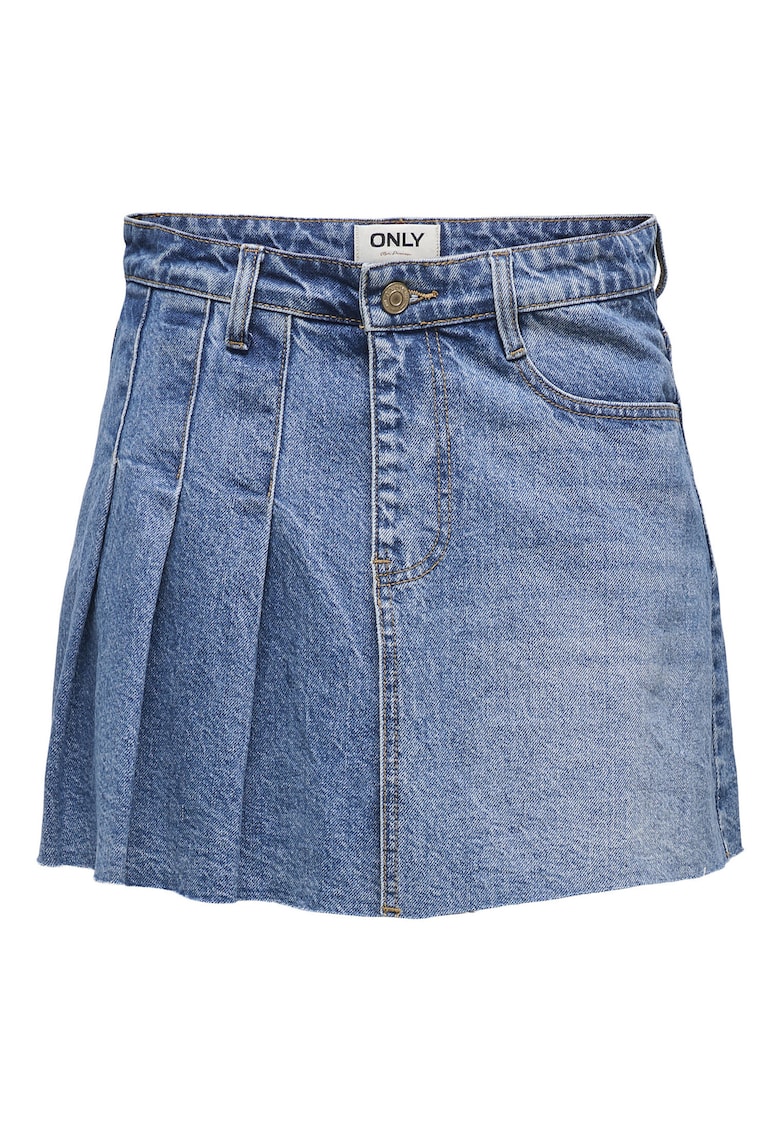 Fusta pentru dama bumbac - albastru