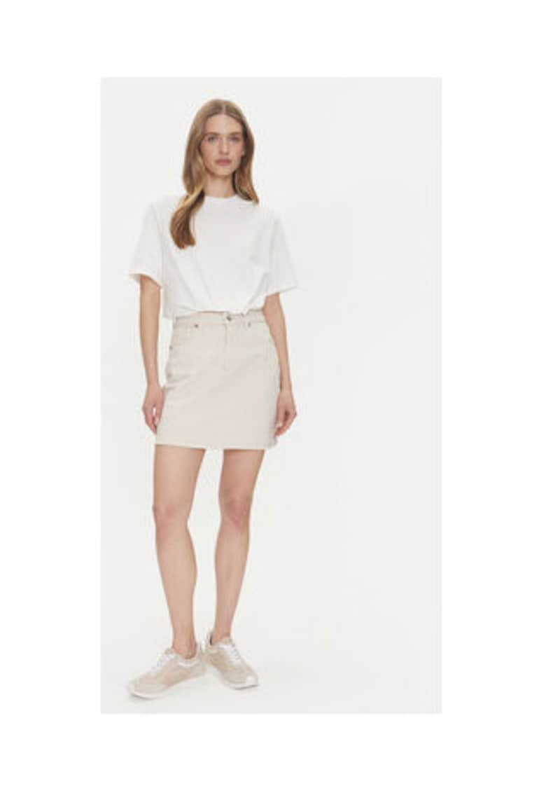 Fusta model 10301536 - 79% bumbac - 20% bumbac reciclat - 1% elastan - Ecru -