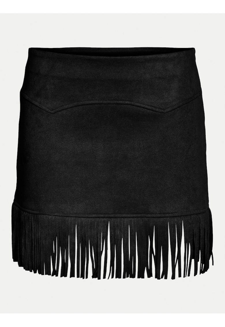 Fusta dama - piele ecologica - negru