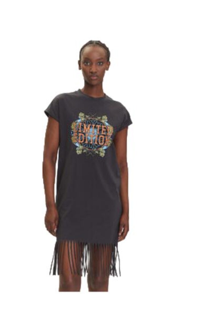 Rochie dama bumbac/elastan - gri