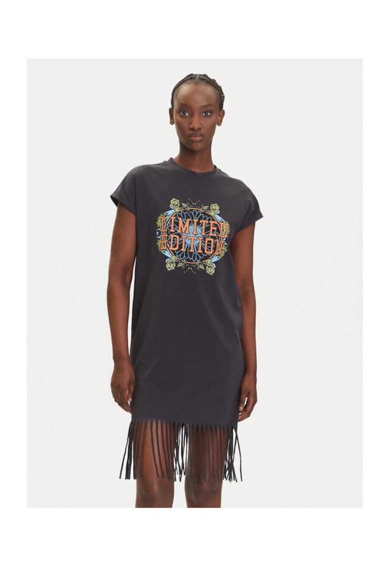 Rochie dama bumbac/elastan - gri