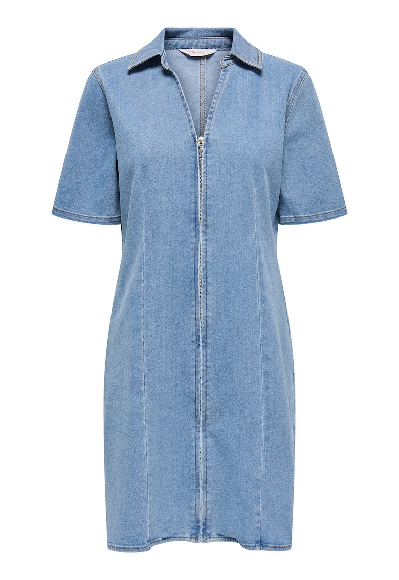 Rochie bumbac - Albastru