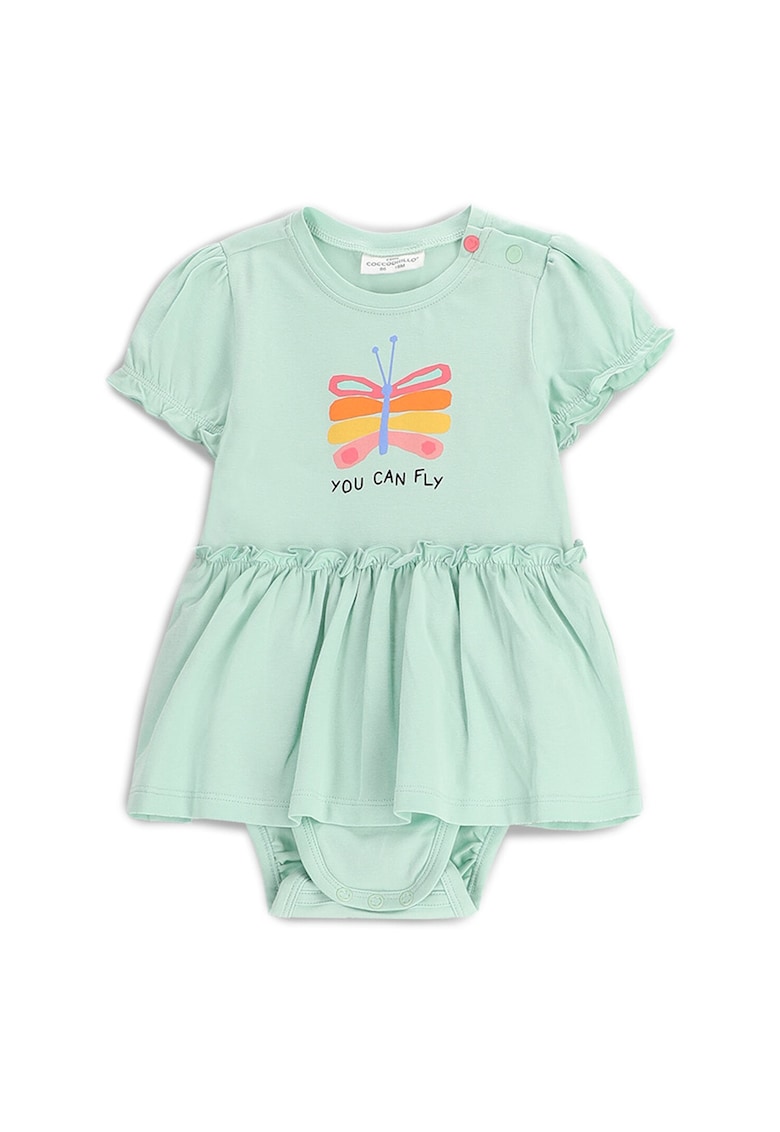 Body fetita model WC5112801TGN 031 - 95% bumbac - 5% elastan - verde -