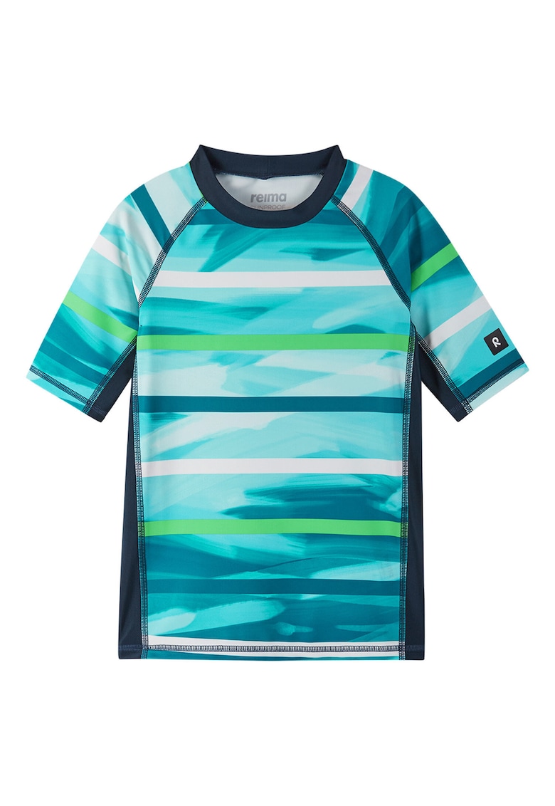 Costum de baie copii -  tricou - verde - poliester si elastan