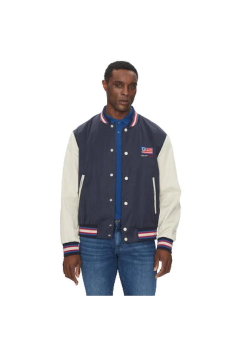 Jacheta sport barbati -  7006519 - poliester/bumbac - bleumarin/alb