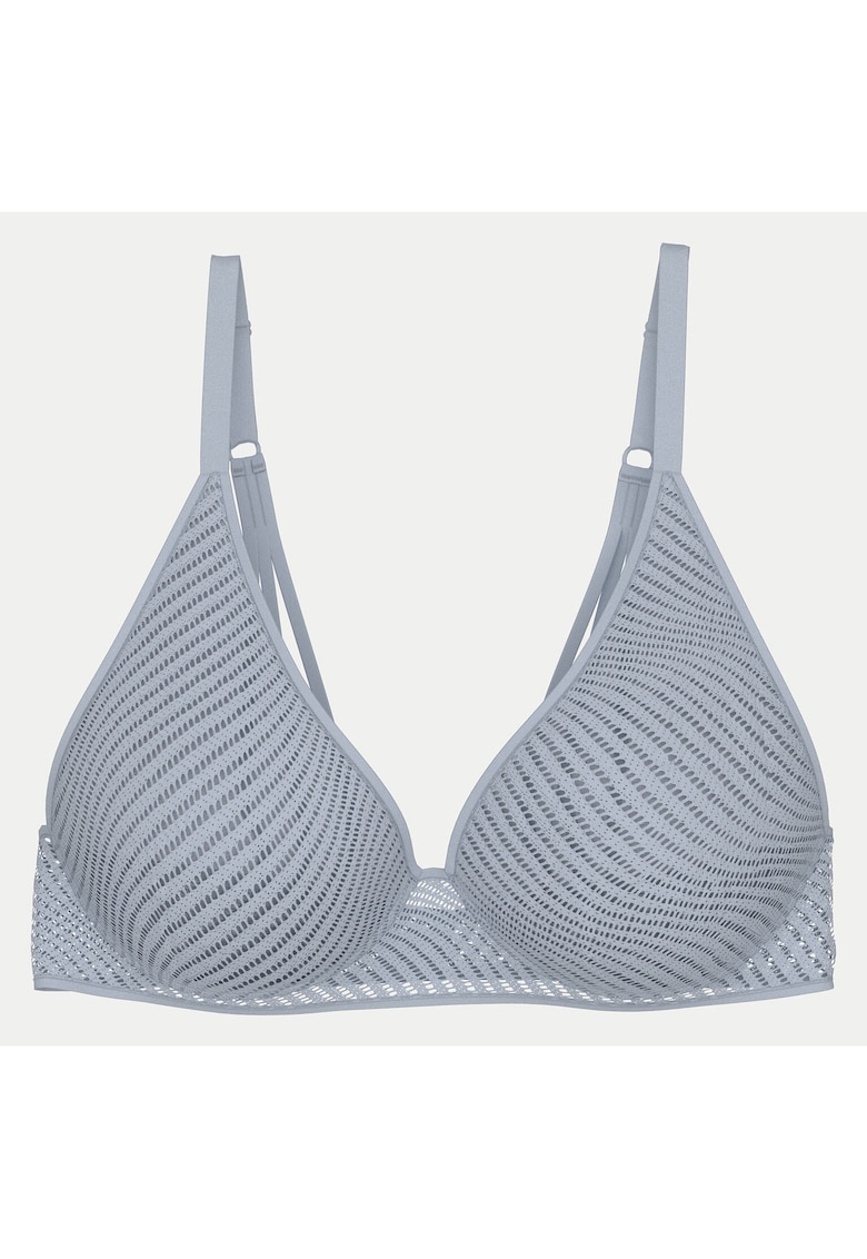 Sutien - 10217428 00MQ - poliester/poliamida/elastan - albastru -