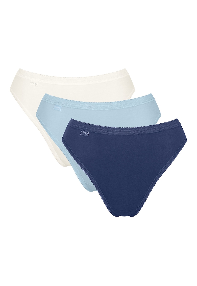 Set lenjerie intima dama - 10222391 V020 - albastru - 95% bumbac Set lenjerie intima dama - 10222391 V020 - albastru - 95% bumbac