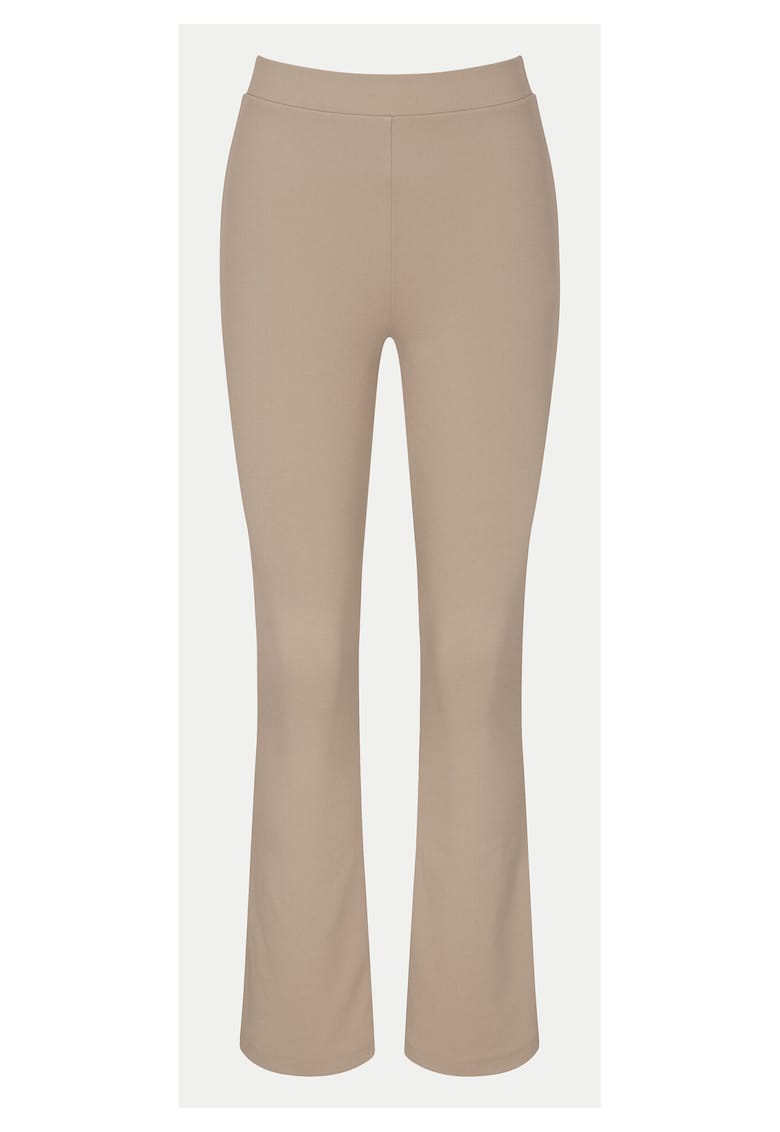 Pantaloni dama - 10221491 00YO - poliester/elastan - bej -