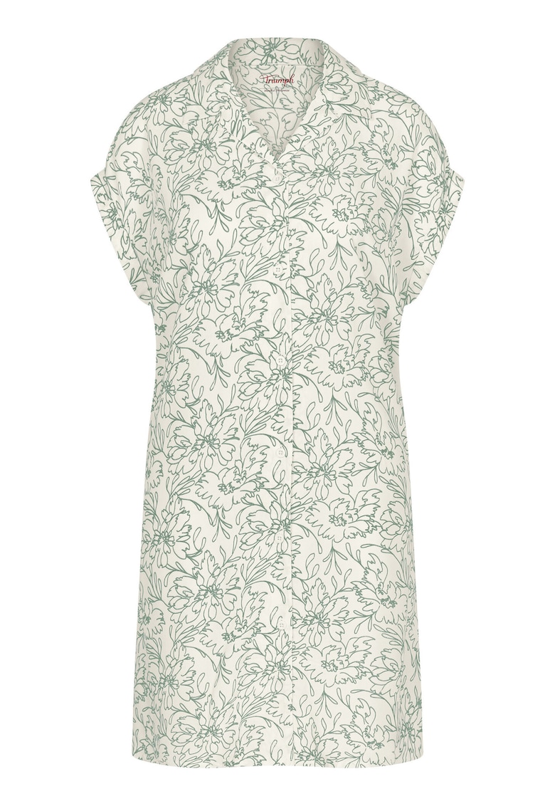 Rochie M009 - vascoza - alb/verde