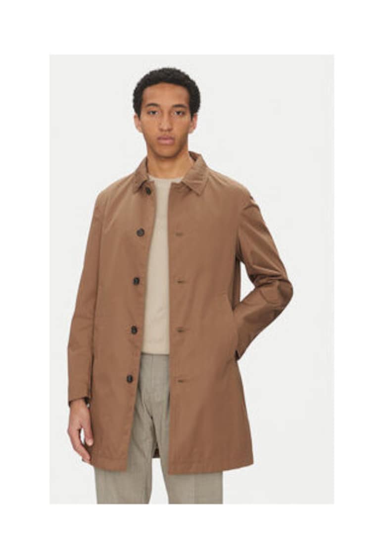 Palton barbati  poliester/bumbac - maro