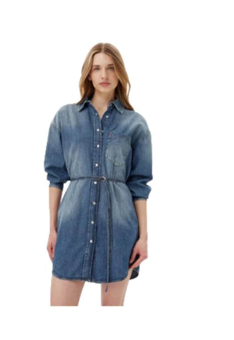 Rochie dama bumbac - albastru