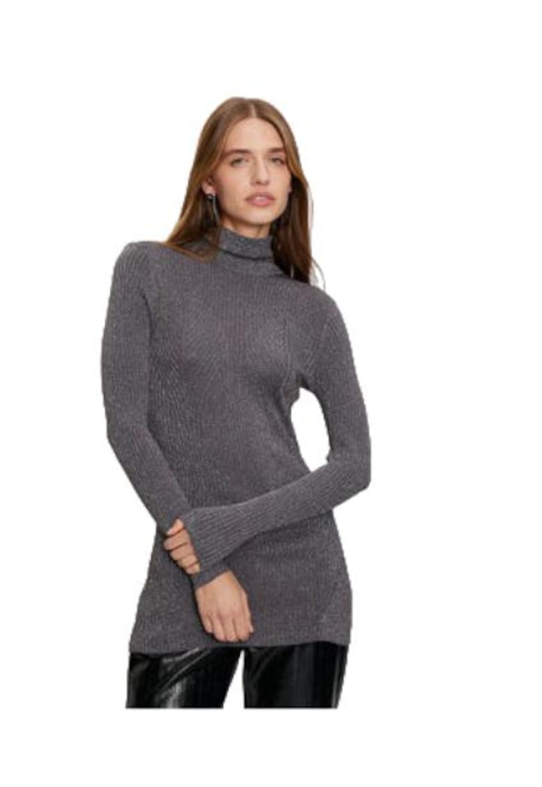 Pulover dama -  Gri - viscoza-poliamida-poliester -