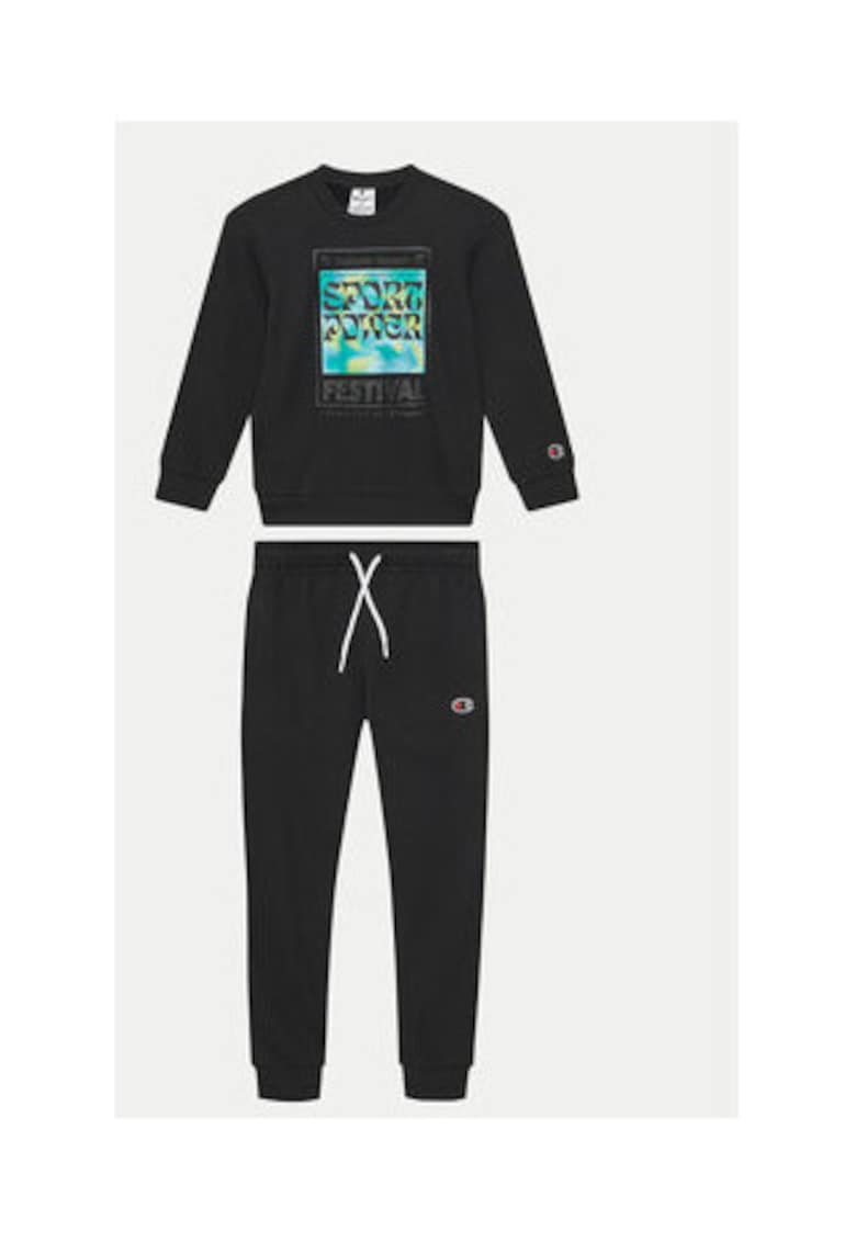 Trening lifestyle barbati - 307111 KK001 - bumbac si poliester - negru