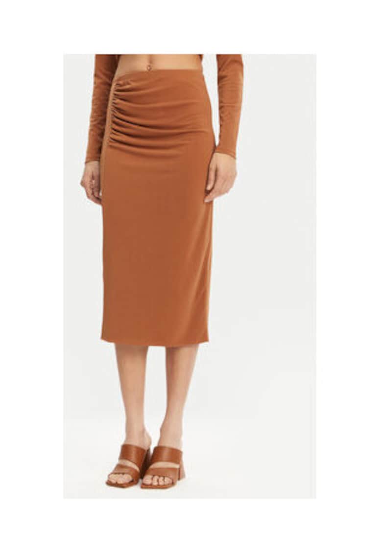 Fusta - model UD0010 - culoare cognac