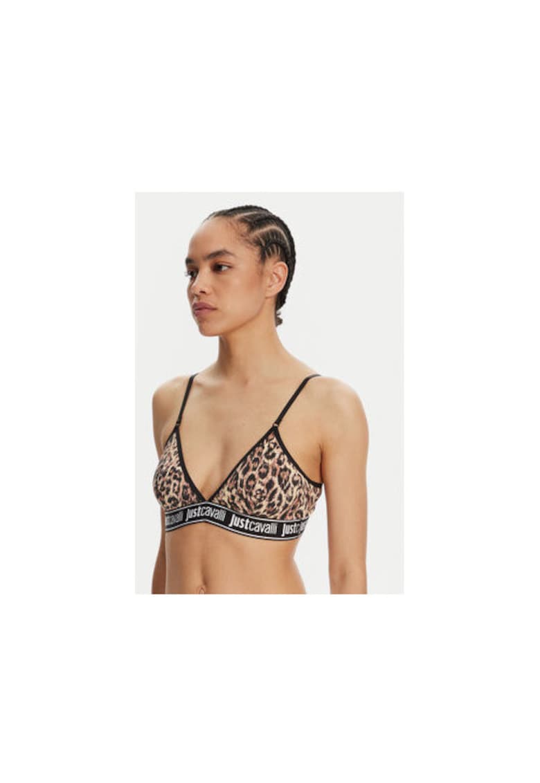 Bustiera sport dama - 95% bumbac - 5% elastan - maro -