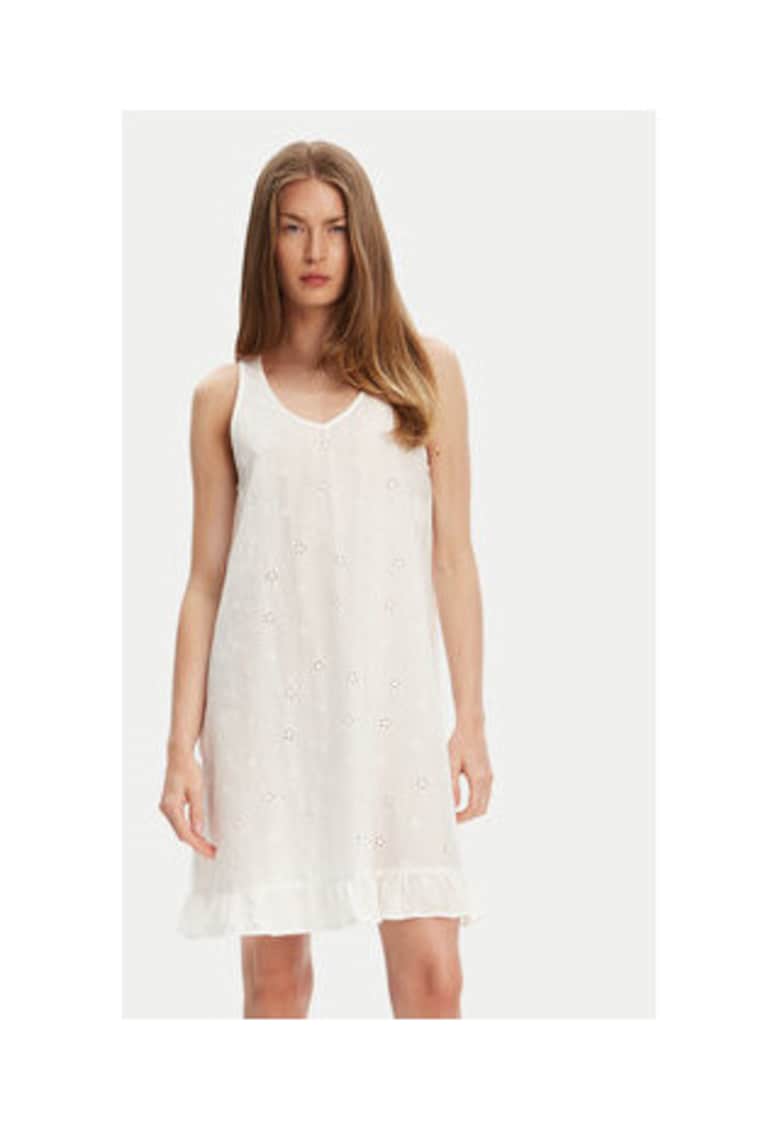 Rochie - 100% bumbac - Ecru - Alb