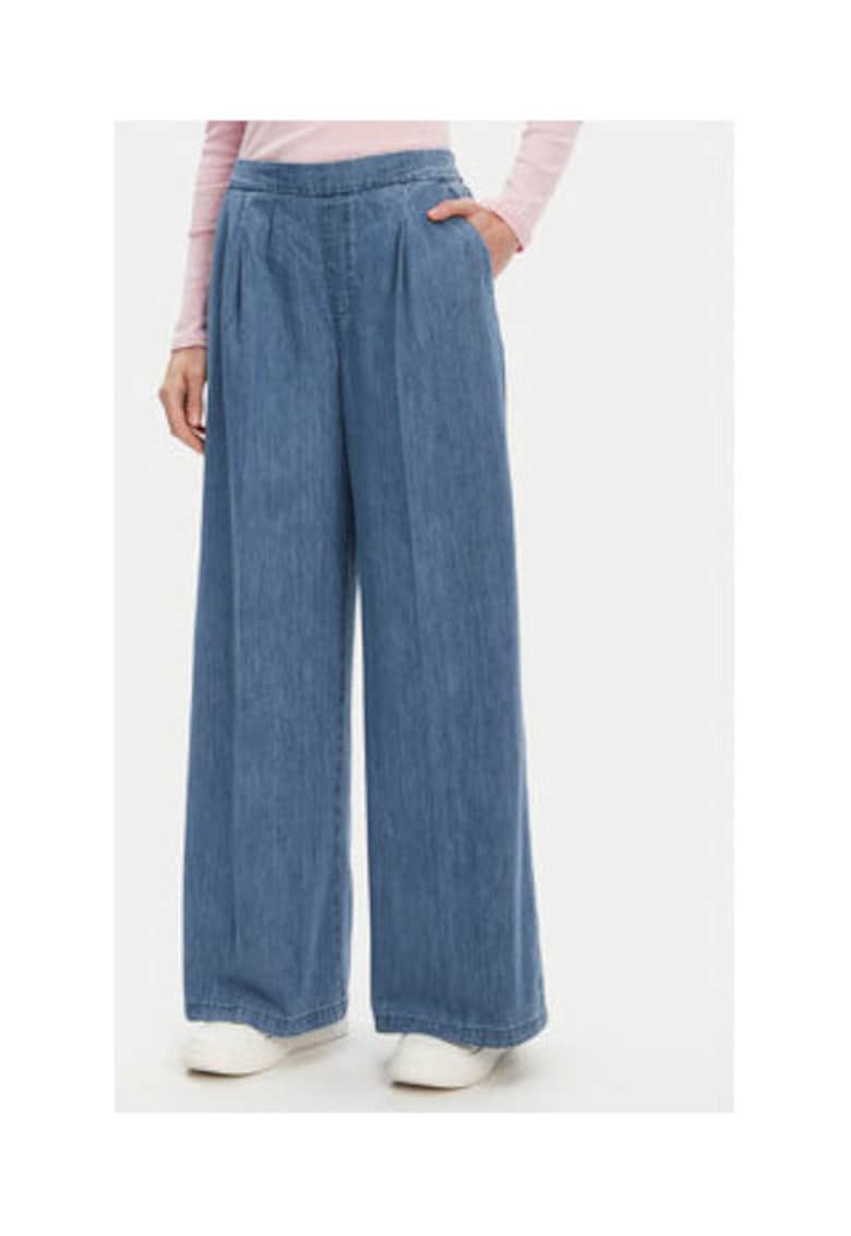 Pantaloni dama -  bumbac albastru