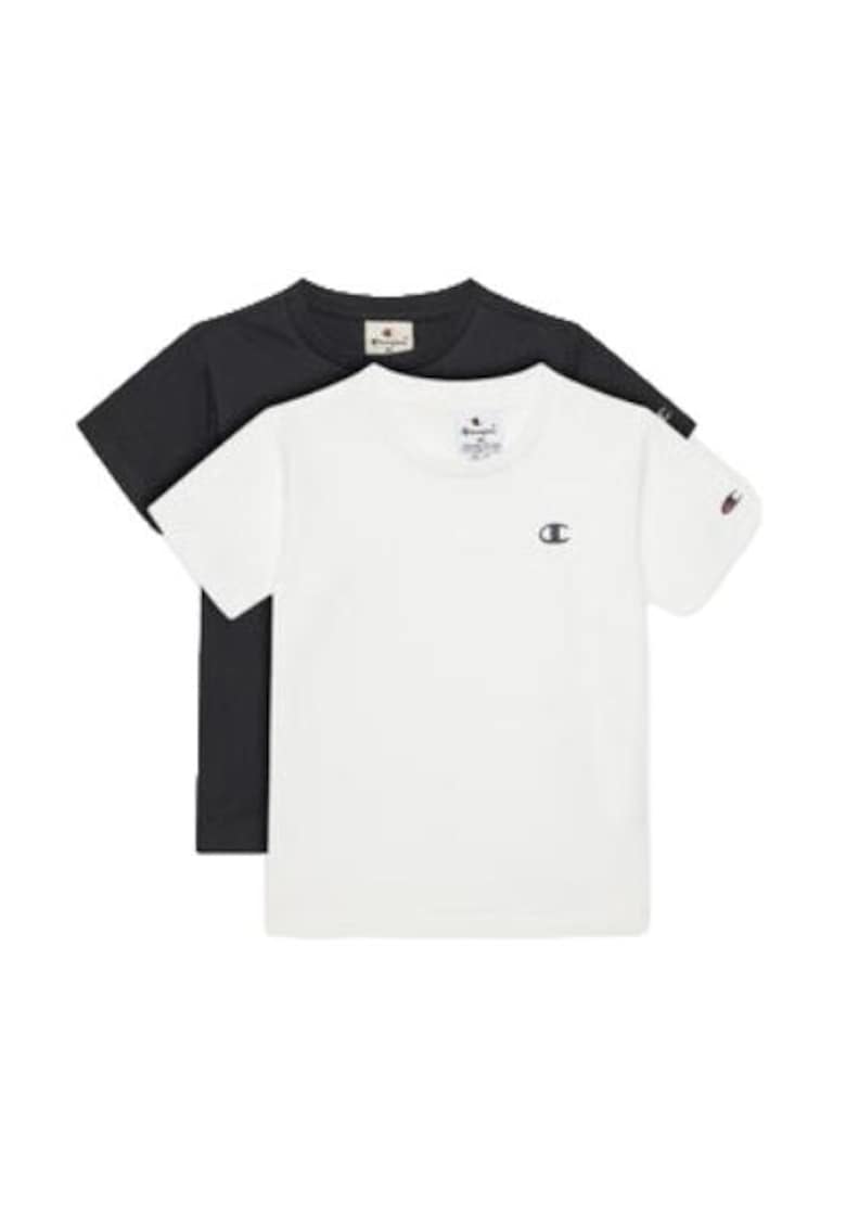 Set 2 Tricouri - 306581 WW001 - alb/negru - 100% bumbac -