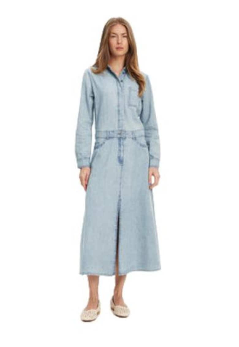 Rochie dama - Albastru - 100% bumbac -