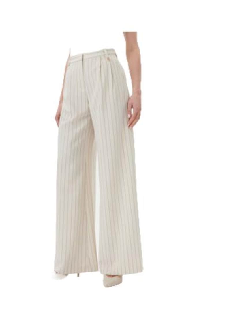 Pantaloni dama FR25SV3002W761D4 -  Poliester/Viscoza - Bej