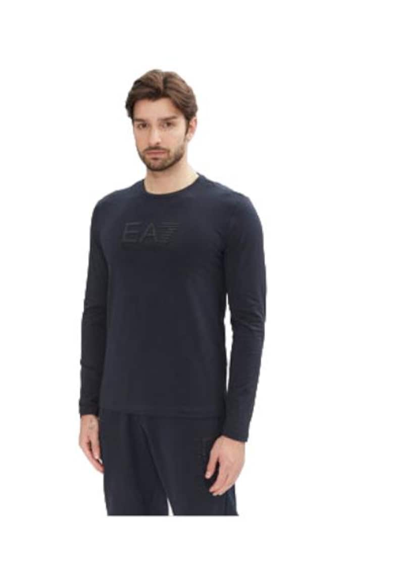 Bluza barbati - Emporio Armani bumbac/elastan - bleumarin