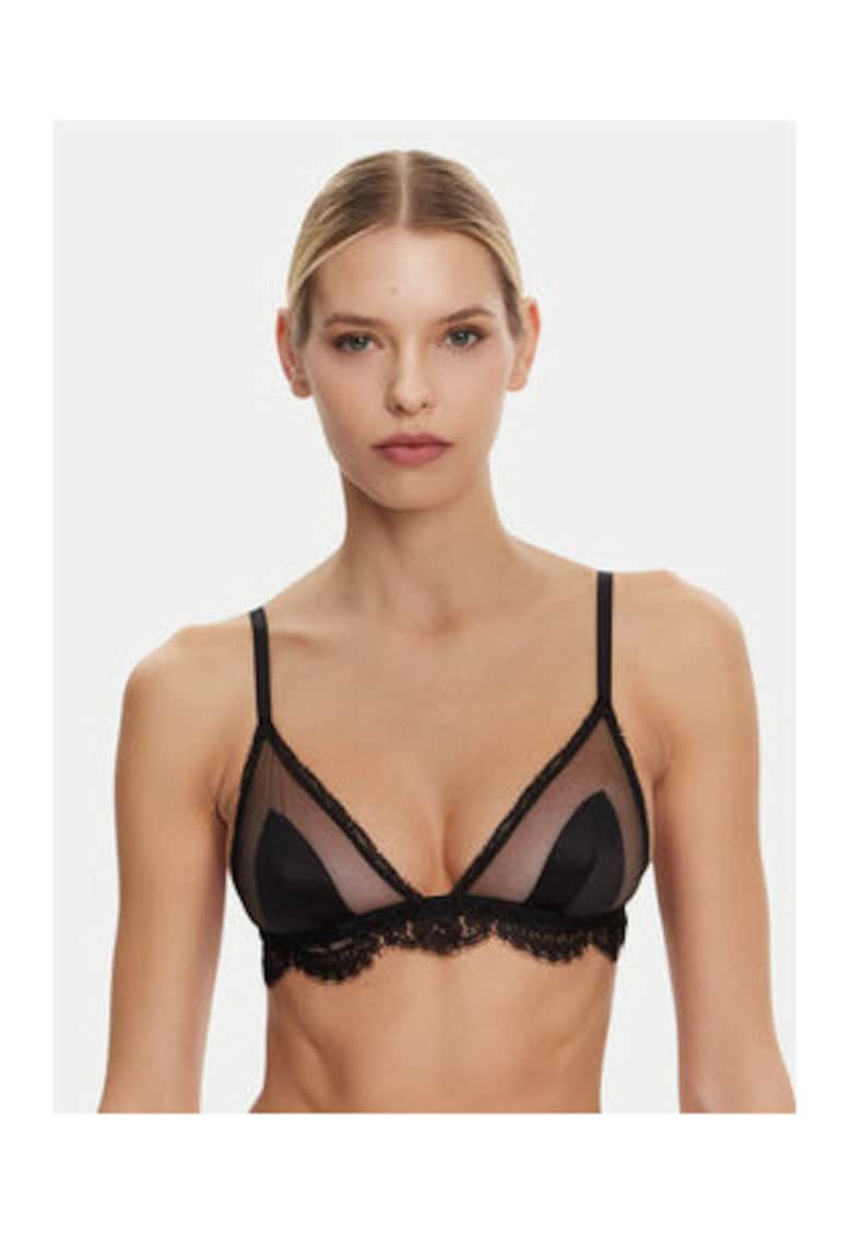 Sutien triunghiular din amestec de matase - O1E31T ONN35 N0000 Sutien triunghiular din amestec de matase - O1E31T ONN35 N0000