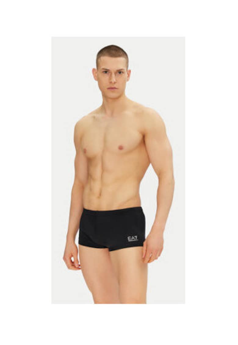 Costum de baie barbati - Emporio Armani - negru - 80% poliamida - 20% elastan -