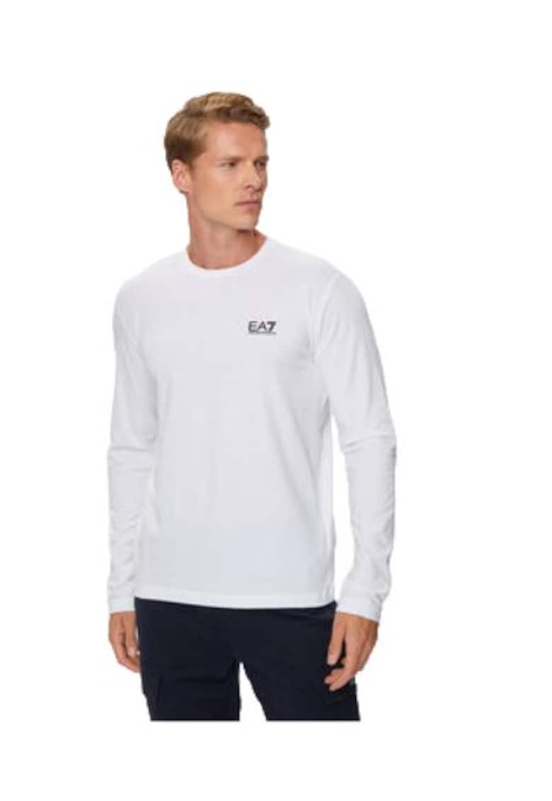 Bluza barbati - Emporio Armani bumbac si elastan - alb
