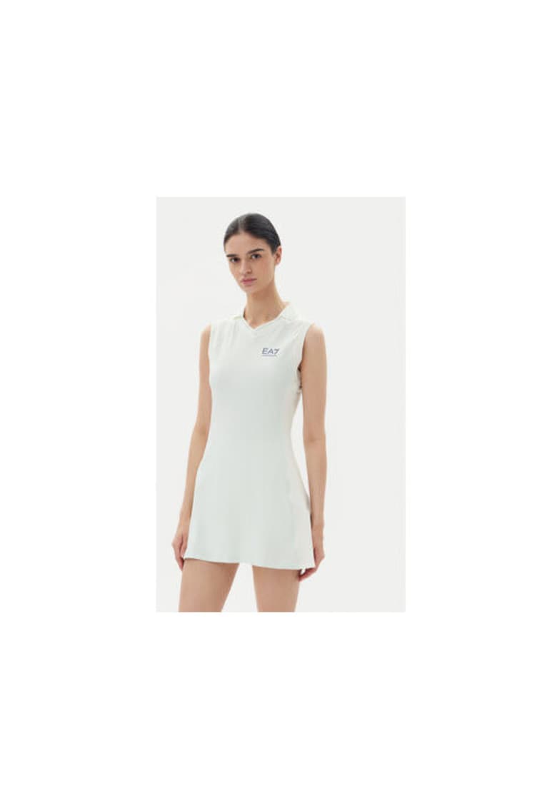 Rochie sport dama - model 7W000326 AF13282 - albastru pal/alb cu stele