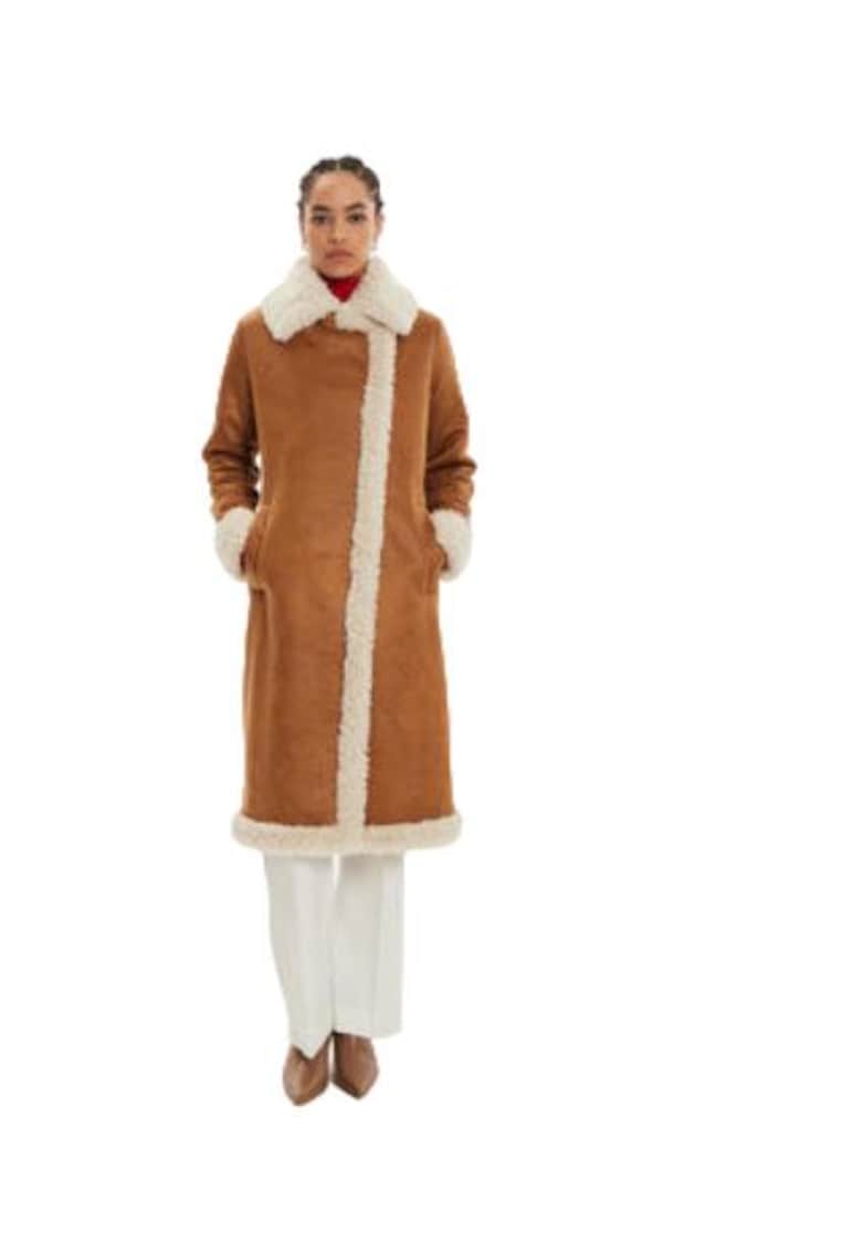 Palton dama FR24WC4005O44601 - Maro - Poliester -