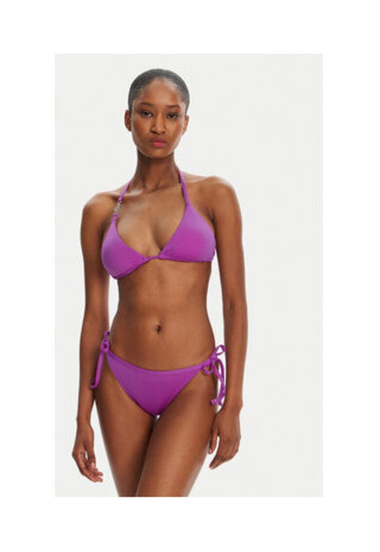 Costum de baie dama - Emporio Armani - Floare de cactus - violet - poliester-elastan