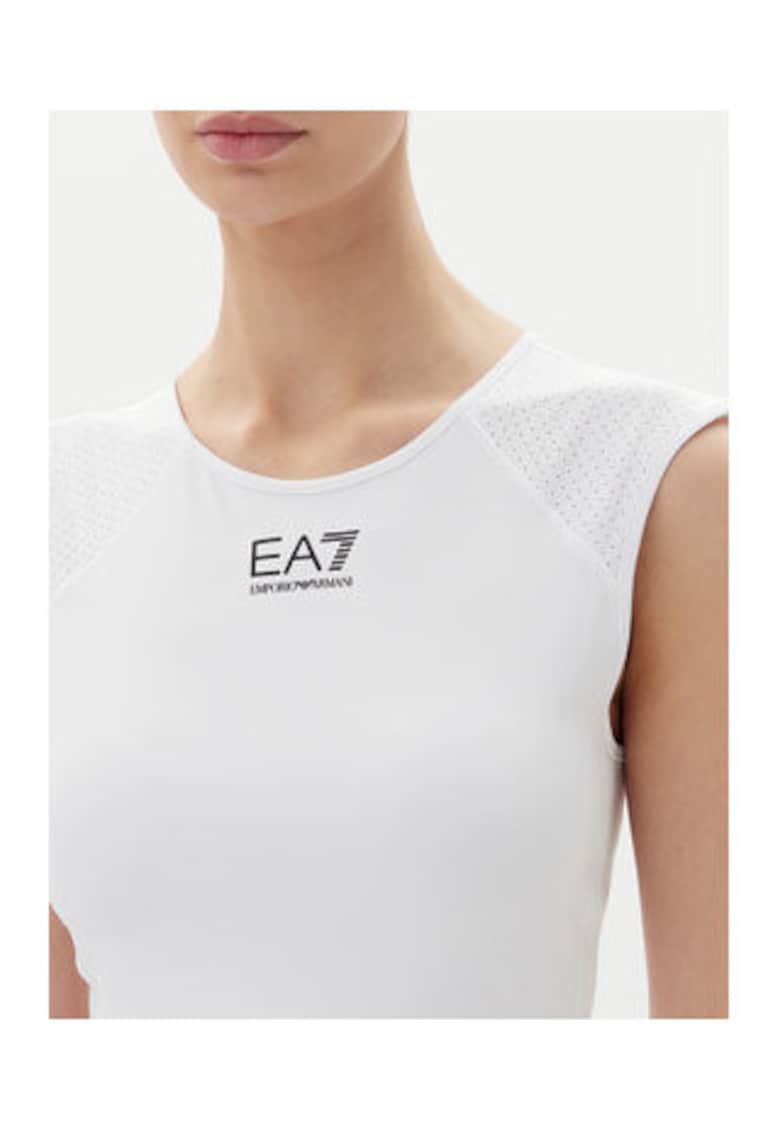 Tricou dama - Emporio Armani alb - poliester si elastan -