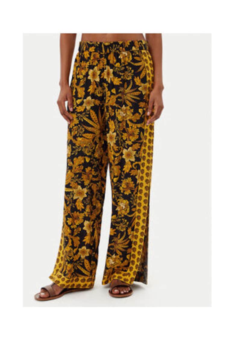 Pantaloni dama - BM275 C03 - vascoza - galben/negru